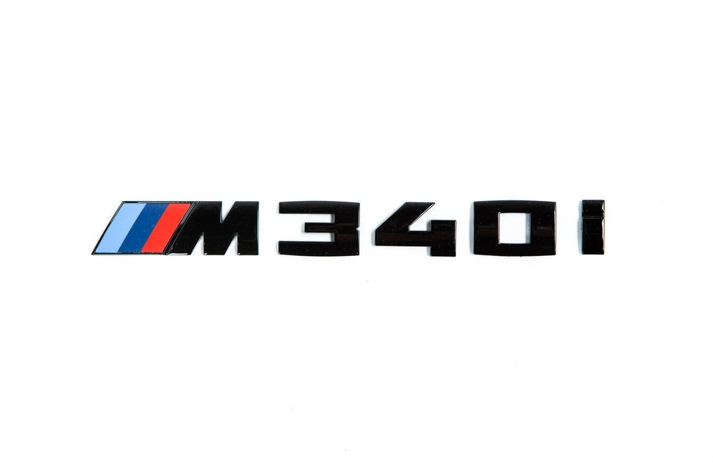 BMW G20 M340i Trunk Emblem - Gloss Black-Exterior-Silicon Valley Bimmer