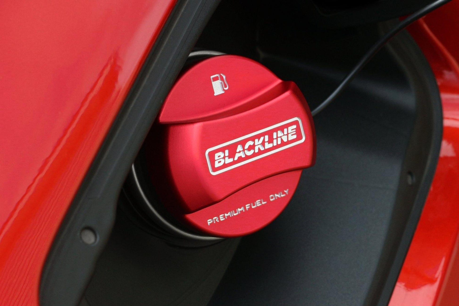 BMW M Car Series Blackline Performance Edition Red Fuel Cap Cover-Exterior-Silicon Valley Bimmer