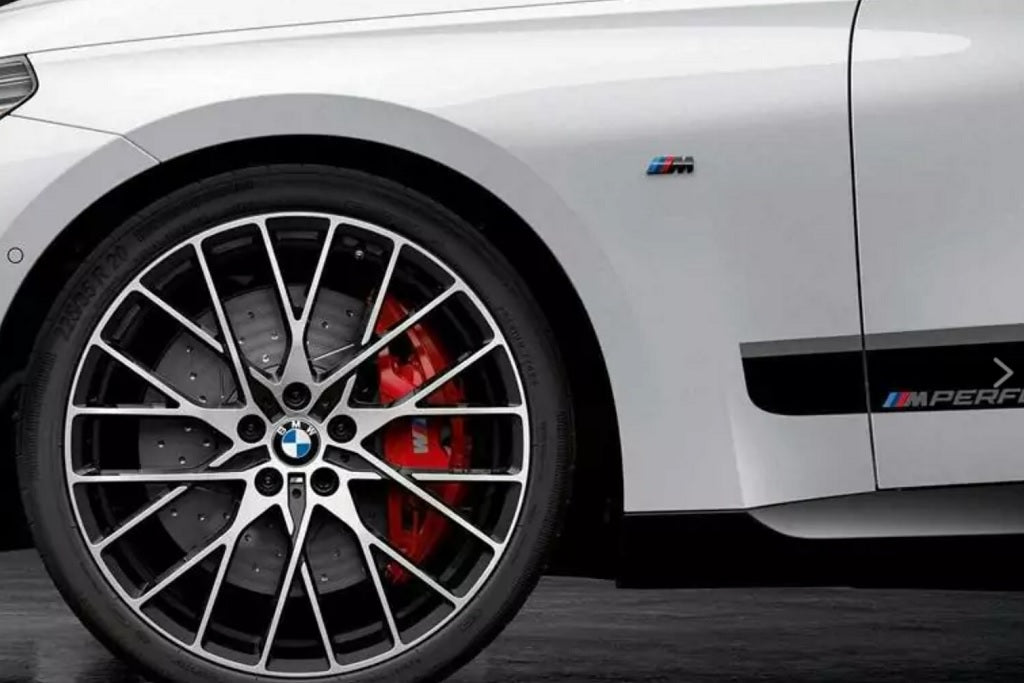 BMW M Fender Emblem Set - Gloss Black-Exterior-Silicon Valley Bimmer