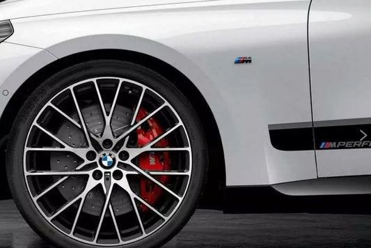 BMW M Fender Emblem Set - Gloss Black-Exterior-Silicon Valley Bimmer