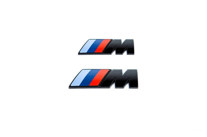 BMW M Fender Emblem Set - Gloss Black-Exterior-Silicon Valley Bimmer