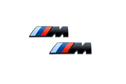 BMW M Fender Emblem Set - Gloss Black-Exterior-Silicon Valley Bimmer