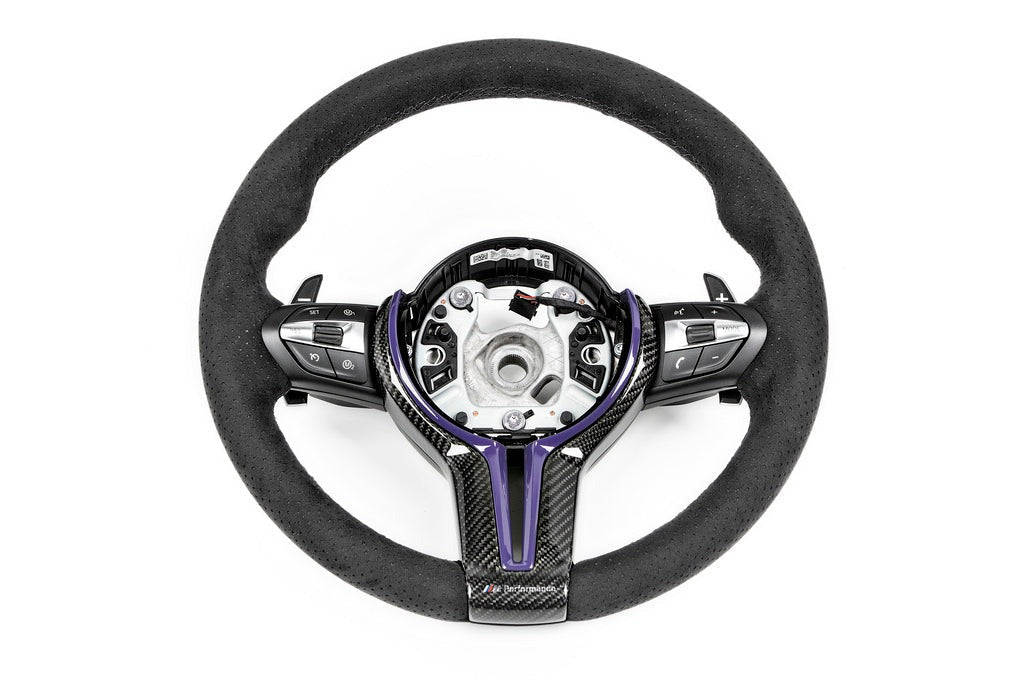 BMW M Performance F-Chassis Steering Wheel Trim - Gloss Carbon-Interior-Silicon Valley Bimmer
