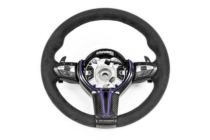 BMW M Performance F-Chassis Steering Wheel Trim - Gloss Carbon-Interior-Silicon Valley Bimmer
