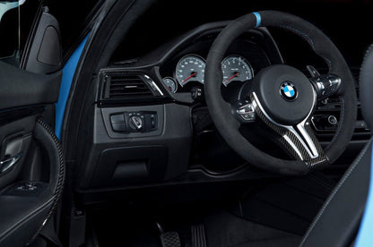 BMW M Performance F-Chassis Steering Wheel Trim - Gloss Carbon-Interior-Silicon Valley Bimmer