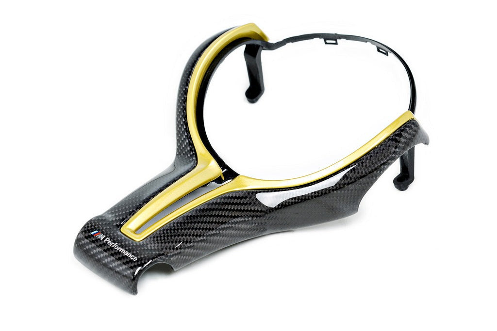BMW M Performance F-Chassis Steering Wheel Trim - Gloss Carbon-Interior-Silicon Valley Bimmer