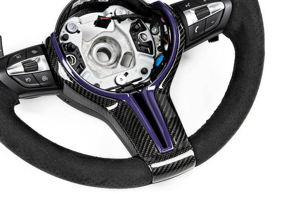 BMW M Performance F-Chassis Steering Wheel Trim - Gloss Carbon-Interior-Silicon Valley Bimmer