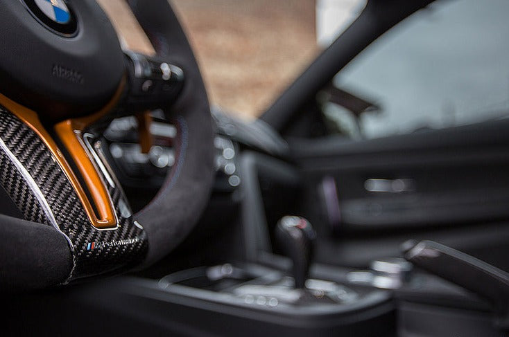 BMW M Performance F-Chassis Steering Wheel Trim - Gloss Carbon-Interior-Silicon Valley Bimmer