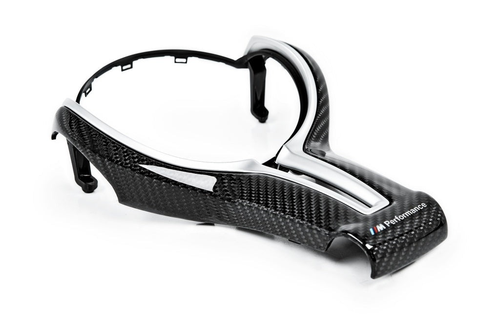 BMW M Performance F-Chassis Steering Wheel Trim - Gloss Carbon-Interior-Silicon Valley Bimmer