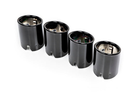 BMW M Performance F87 M2 Black Chrome Exhaust Tip Set - Slant Cut-Exhaust-Silicon Valley Bimmer