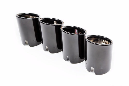 BMW M Performance F87 M2 Black Chrome Exhaust Tip Set - Slant Cut-Exhaust-Silicon Valley Bimmer