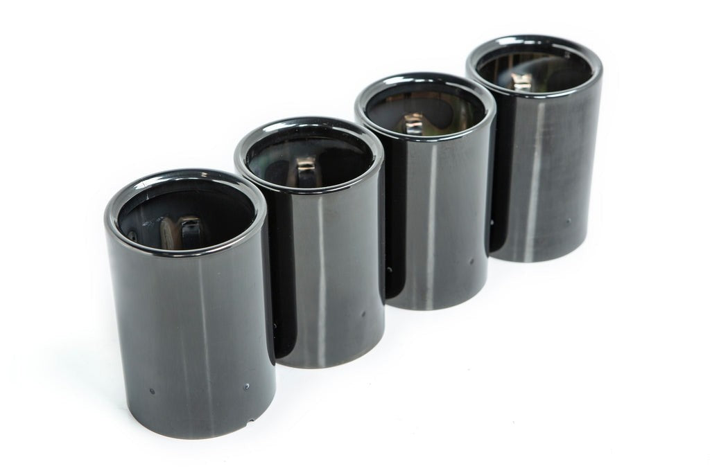 BMW M Performance F87 M2 Black Chrome Exhaust Tip Set - Straight Cut-Exhaust-Silicon Valley Bimmer