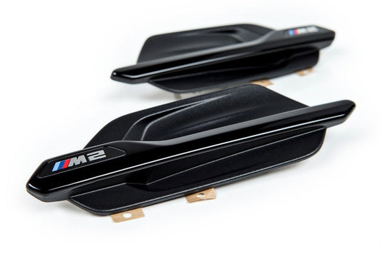 BMW M Performance F87 M2 Side Marker Set - Gloss Black-Exterior-Silicon Valley Bimmer