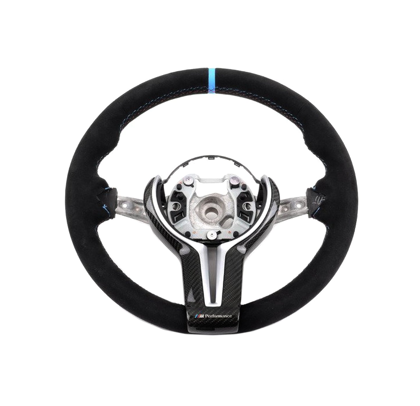 BMW M Performance F8X M2 M3 M4 Alcantara Steering Wheel - V1-Interior-Silicon Valley Bimmer
