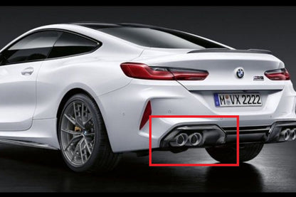 BMW M Performance F91 / F92 / F93 M8 Carbon Rear Exhaust Trim Set-Exterior-Silicon Valley Bimmer