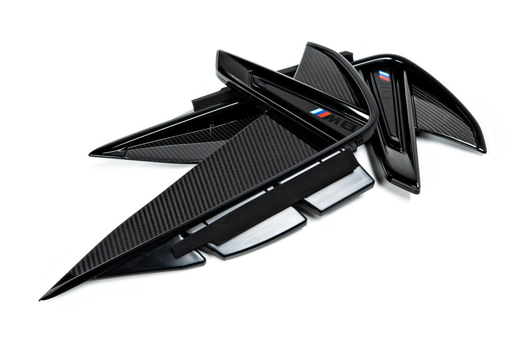 BMW M Performance F9X M8 Carbon Side Grille Set-Exterior-Silicon Valley Bimmer