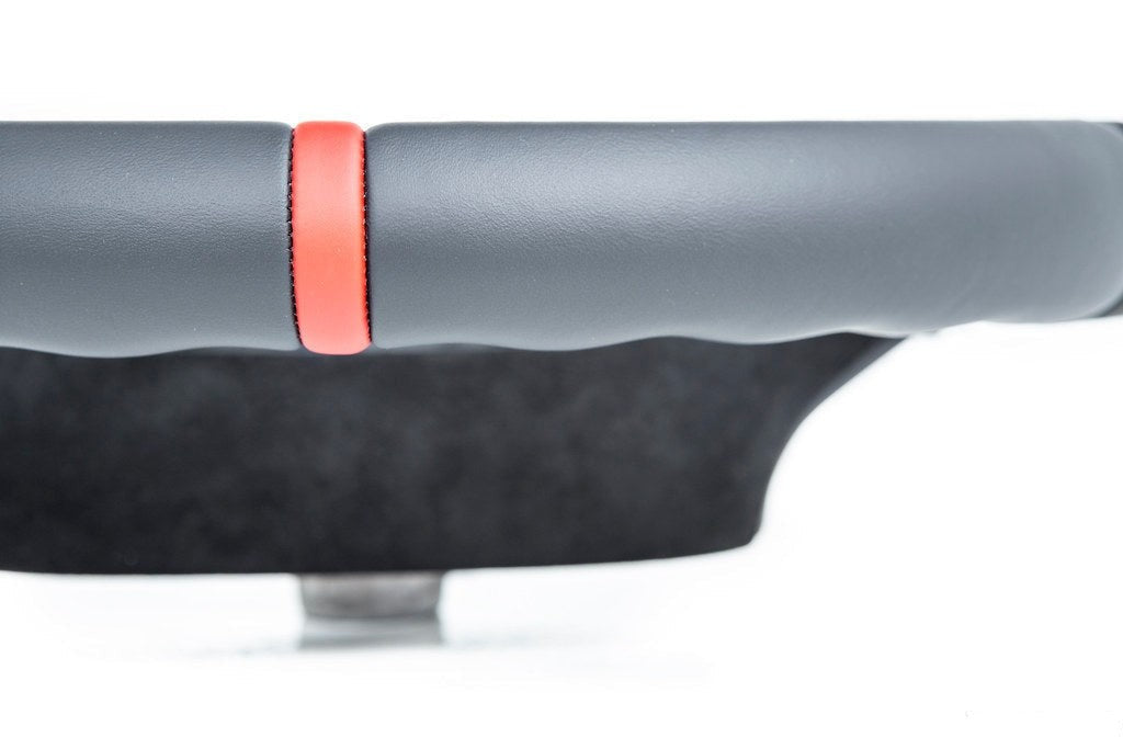 BMW M Performance G-Chassis Steering Wheel - Red Stripe + Silver Grey Stitching-Interior-Silicon Valley Bimmer