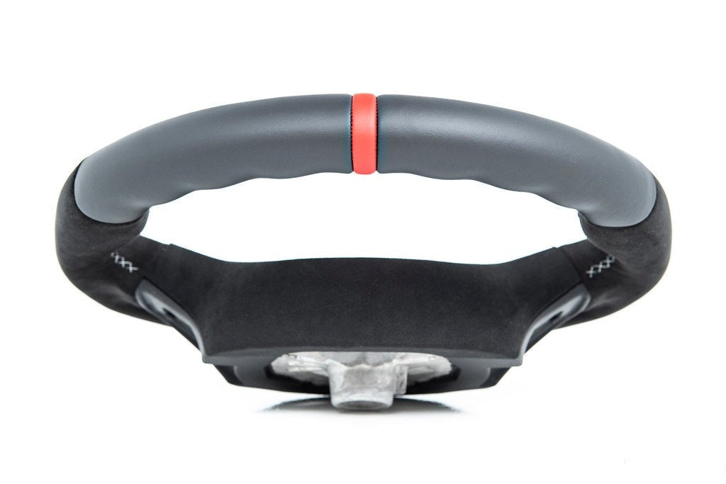 BMW M Performance G-Chassis Steering Wheel - Red Stripe + Silver Grey Stitching-Interior-Silicon Valley Bimmer