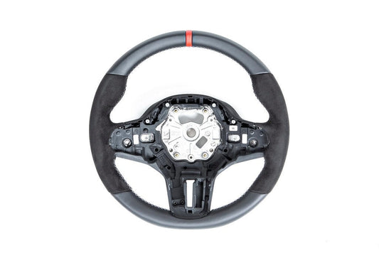 BMW M Performance G-Chassis Steering Wheel - Red Stripe + Silver Grey Stitching-Interior-Silicon Valley Bimmer