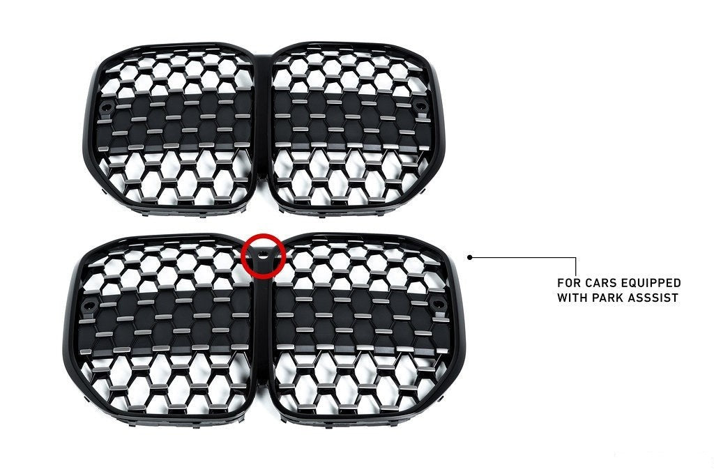 BMW M Performance G22 4-Series Front Grille - Gloss Black-Exterior-Silicon Valley Bimmer