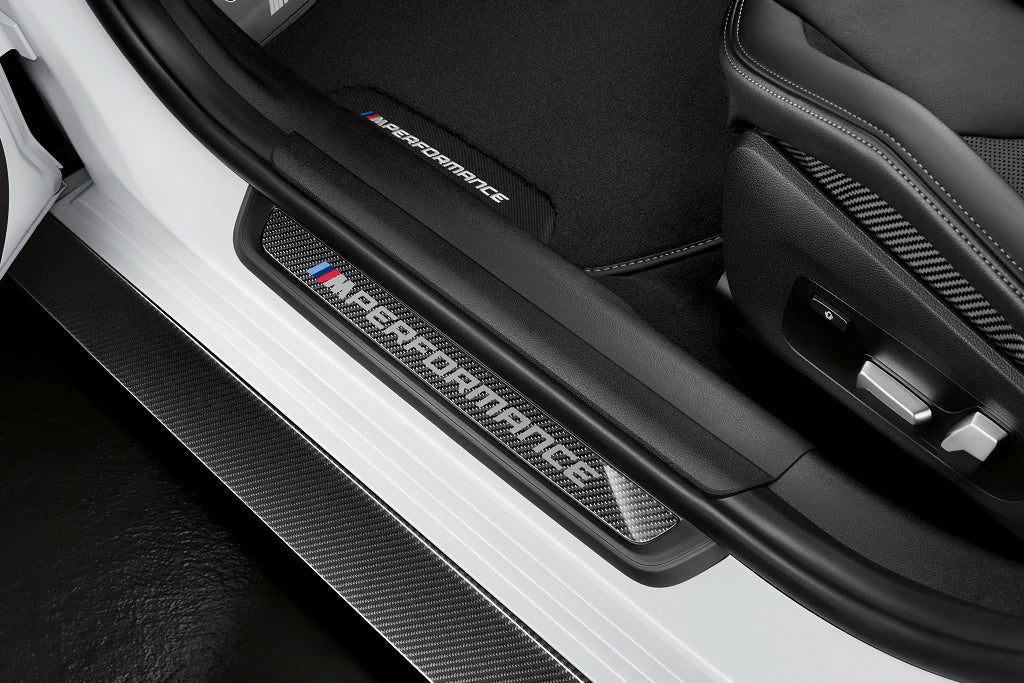 BMW M Performance G80 M3 Carbon Door Sill Set-Interior-Silicon Valley Bimmer
