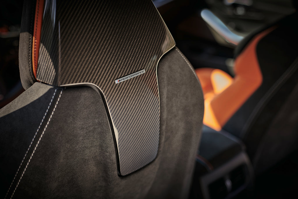 BMW M Performance Sedan Carbon and Alcantara Seat Back Set-Interior-Silicon Valley Bimmer