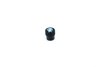 BMW Roundel Valve Stem Cap Set - Black-Wheels-Silicon Valley Bimmer