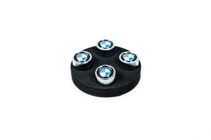 BMW Roundel Valve Stem Cap Set - Chrome-Wheels-Silicon Valley Bimmer