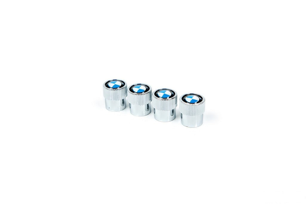 BMW Roundel Valve Stem Cap Set - Chrome-Wheels-Silicon Valley Bimmer