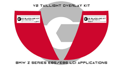 BMW Z Series Z4 2006-2008 (E85/E86 LCI) Blackline Taillight Overlay Kit-Exterior-Silicon Valley Bimmer