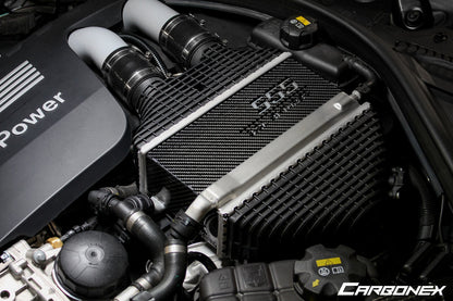 Carbonex F8X (S55) Carbon Charge Cooler Cover - Engraved-Performance-Silicon Valley Bimmer