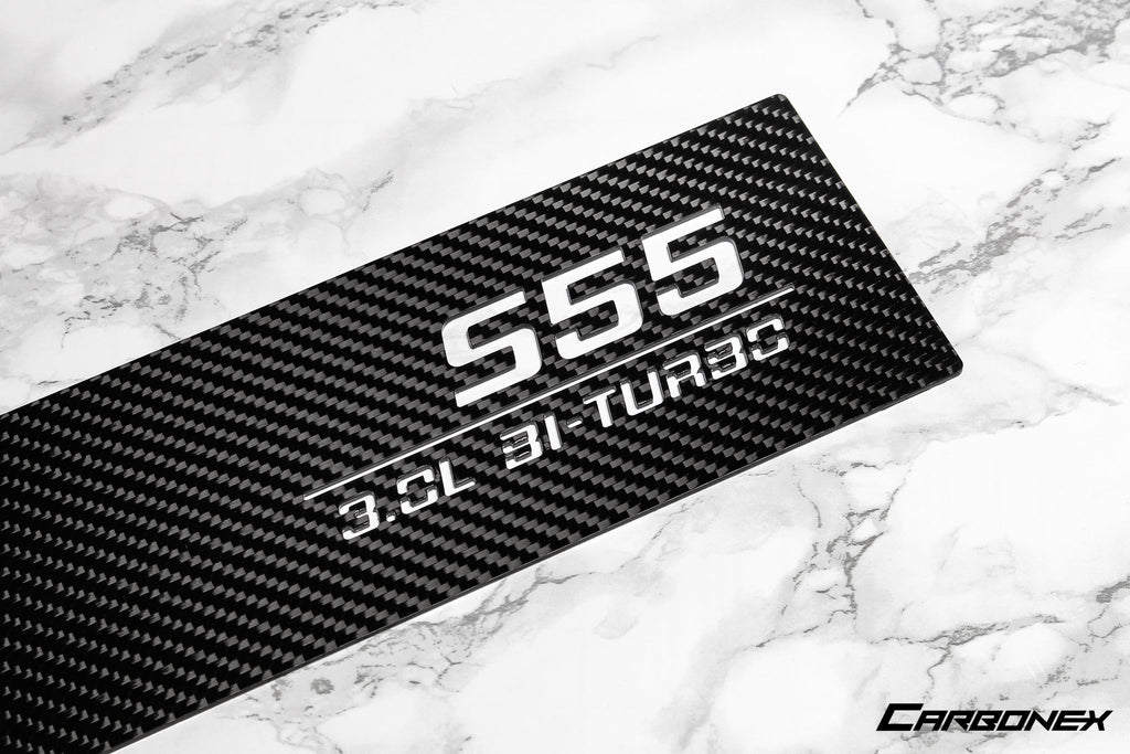 Carbonex F8X (S55) Carbon Charge Cooler Cover - Engraved-Performance-Silicon Valley Bimmer