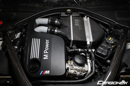 Carbonex F8X (S55) Carbon Charge Cooler Cover - Engraved-Performance-Silicon Valley Bimmer