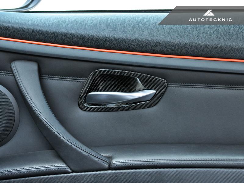 Autotecknic E9X M3 / 3-Series Dry Carbon Interior Door Handle Trim Set