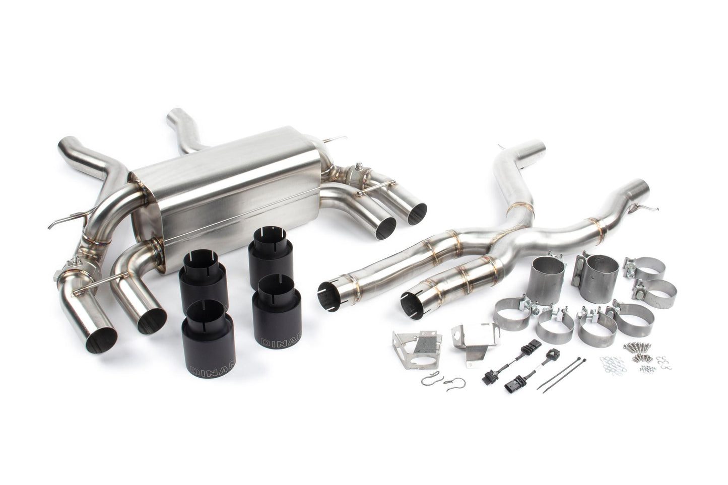 Dinan Free Flow Axle-Back Exhaust & X-Pipe - 2019-2021 BMW M2C-Exhaust-Silicon Valley Bimmer