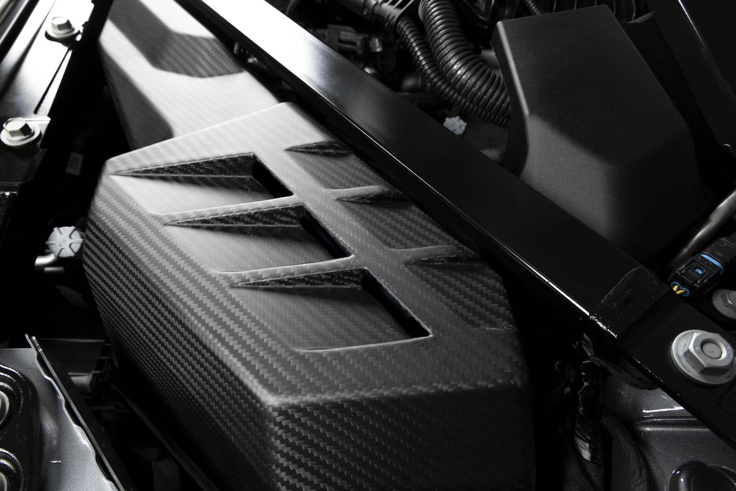 Dinan Matte Carbon Fiber Cold Air Intake - 2021-2024 BMW M2/M3/M4-Performance-Silicon Valley Bimmer