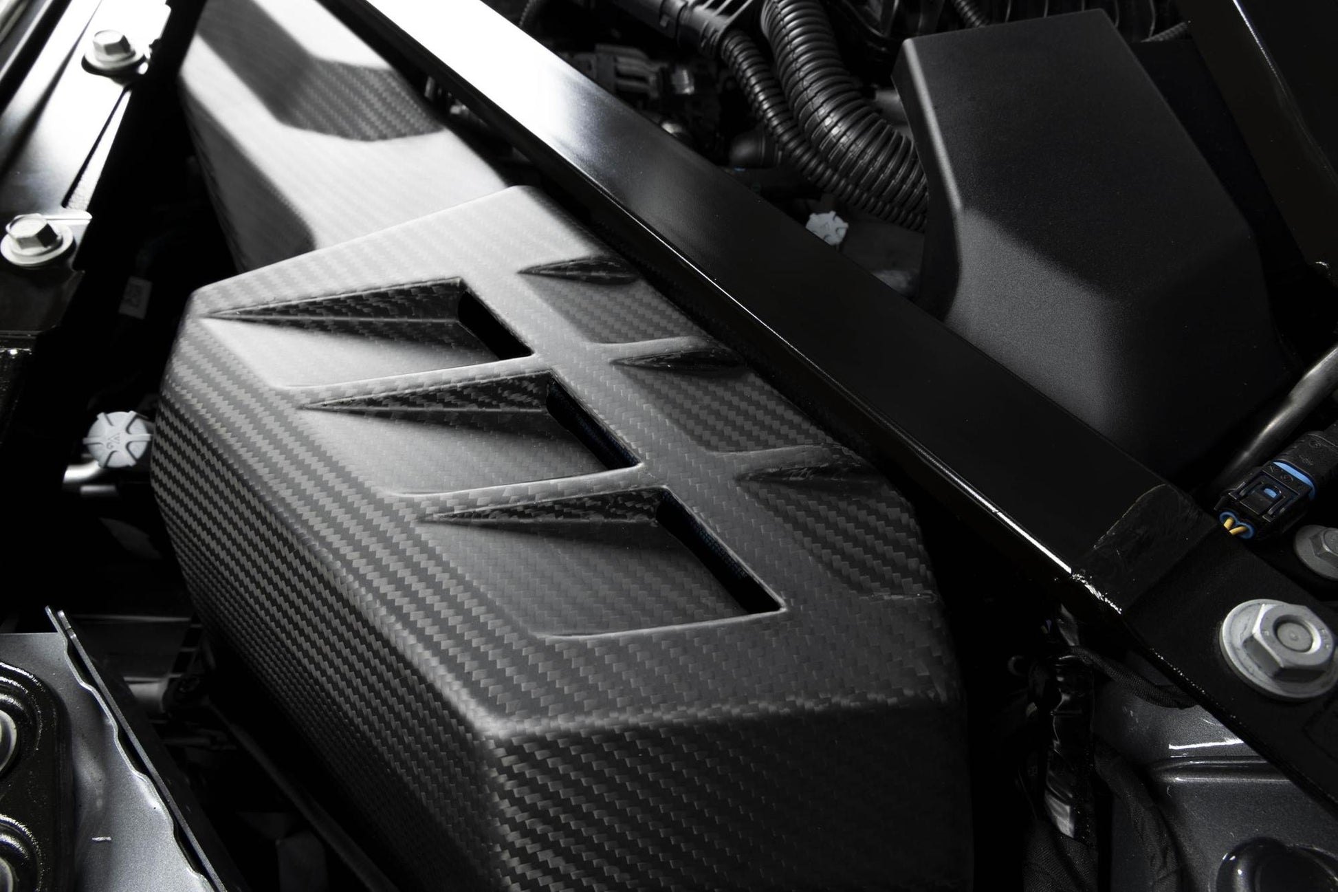 Dinan Matte Carbon Fiber Cold Air Intake - 2021-2024 BMW M2/M3/M4-Performance-Silicon Valley Bimmer
