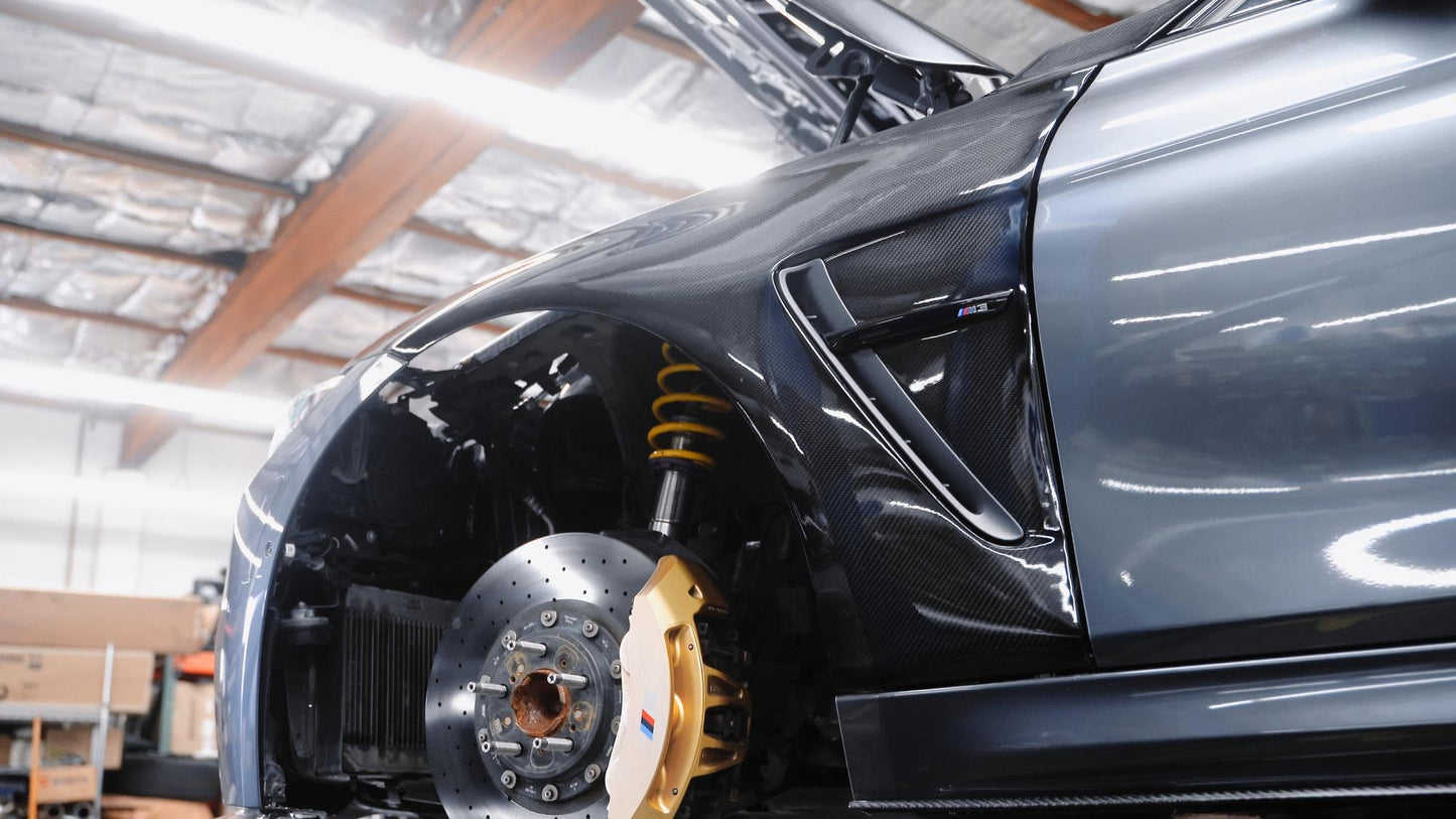 Dinmann BMW F80 M3 Full Replacement Fenders in Carbon Fiber-Exterior-Silicon Valley Bimmer