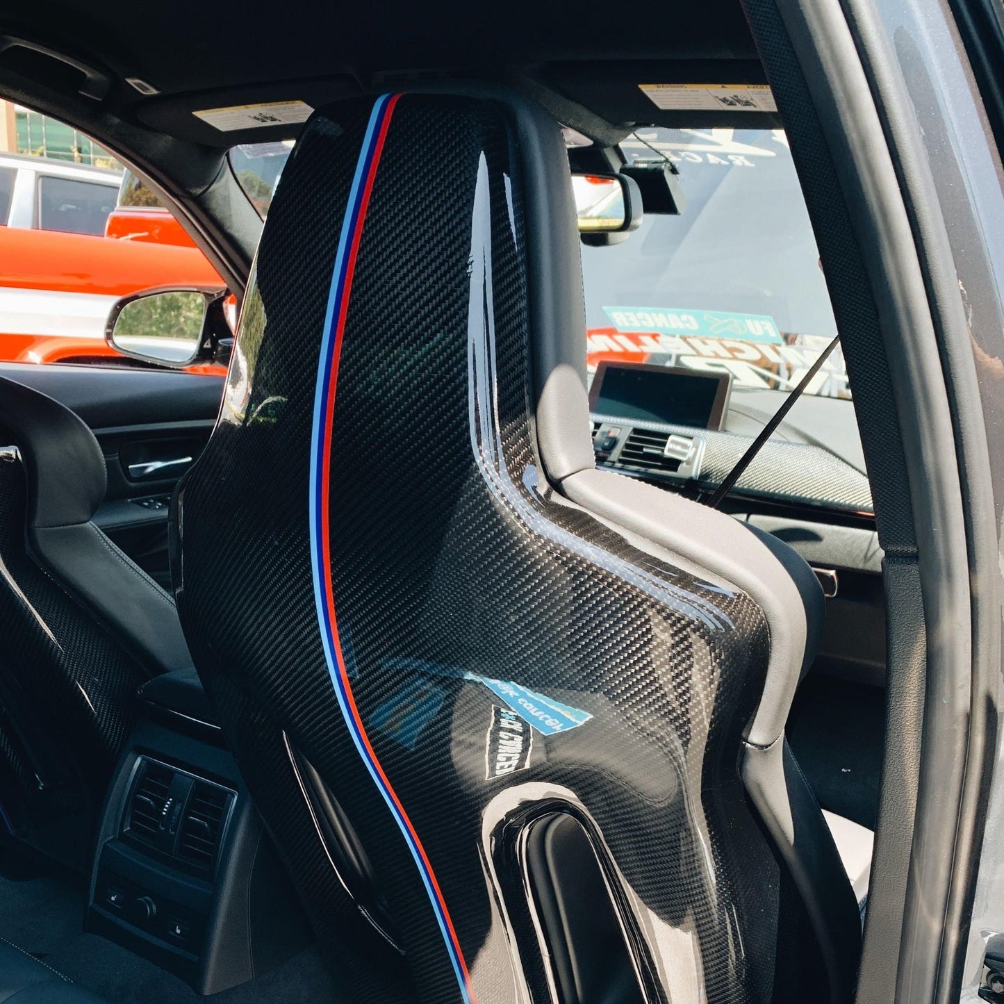 Dinmann Carbon Fiber Back Full Seat Center Covers F80 M3 F82 M4-Interior-Silicon Valley Bimmer