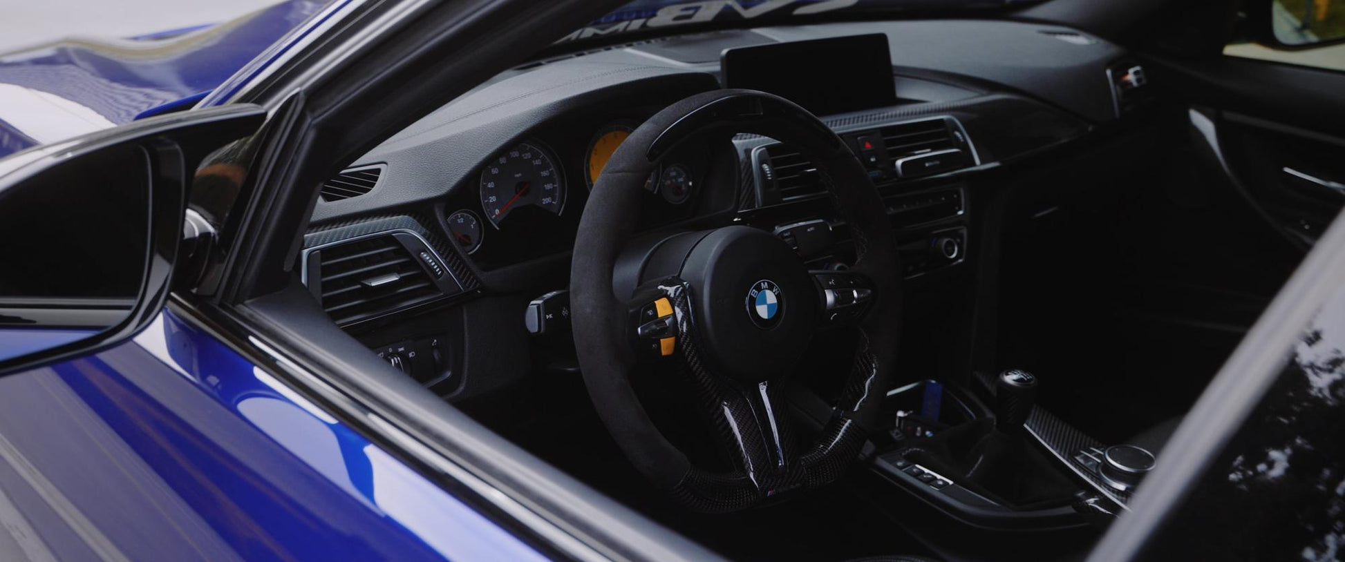 Dinmann Carbon Fiber Electronic Steering Wheel F8x M3 M4 F87 M2-Interior-Silicon Valley Bimmer