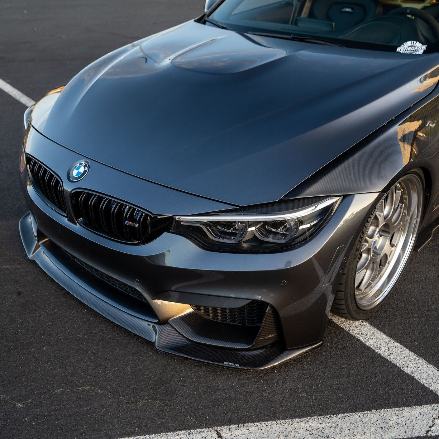Dinmann Carbon Fiber Front Lip for F80 M3 | F82 M4-Exterior-Silicon Valley Bimmer