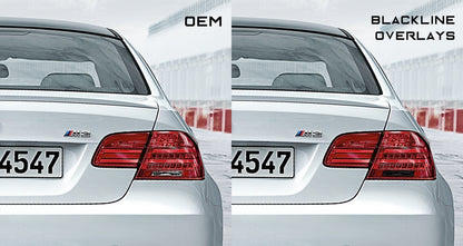 BMW 3 Series M3 2011-2013 (E92/E93 LCI) Blackline Taillight Overlay Kit