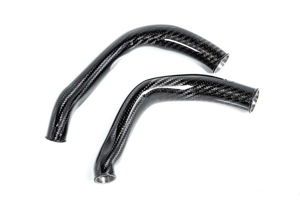 Eventuri BMW F8X M2C M3 M4 S55 Black Carbon Charge Pipe Set - Gloss