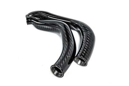 Eventuri BMW F8X M2C M3 M4 S55 Black Carbon Charge Pipe Set - Gloss