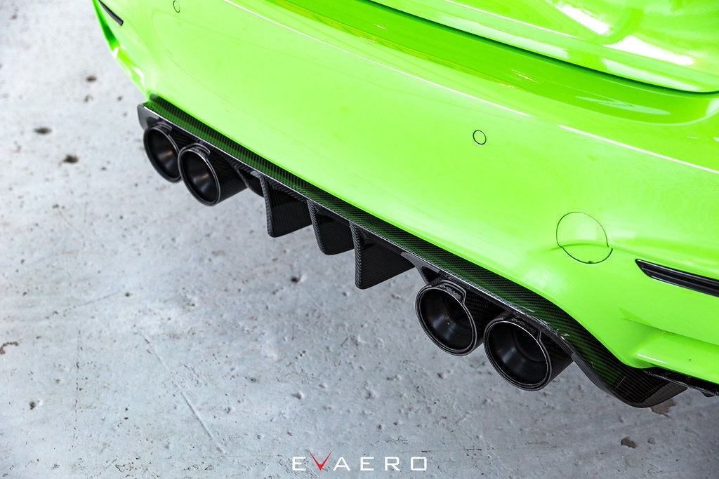 Evaero BMW F8X M3 / M4 Rear Carbon Diffuser with Winglets-Exterior-Silicon Valley Bimmer