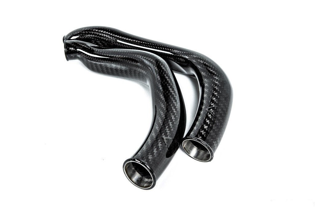 Eventuri BMW F8X M2C M3 M4 S55 Black Carbon Charge Pipe Set - Gloss-Performance-Silicon Valley Bimmer