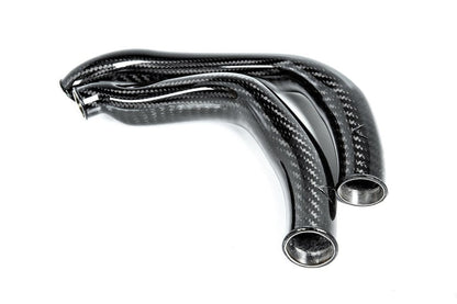 Eventuri BMW F8X M2C M3 M4 S55 Black Carbon Charge Pipe Set - Gloss-Performance-Silicon Valley Bimmer