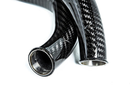 Eventuri BMW F8X M2C M3 M4 S55 Black Carbon Charge Pipe Set - Gloss-Performance-Silicon Valley Bimmer