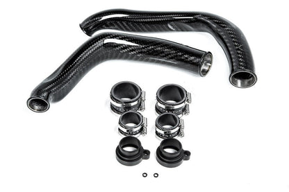 Eventuri BMW F8X M2C M3 M4 S55 Black Carbon Charge Pipe Set - Gloss-Performance-Silicon Valley Bimmer