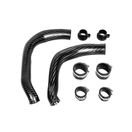 Eventuri BMW F8X M2C M3 M4 S55 Black Carbon Charge Pipe Set - Matte-Performance-Silicon Valley Bimmer